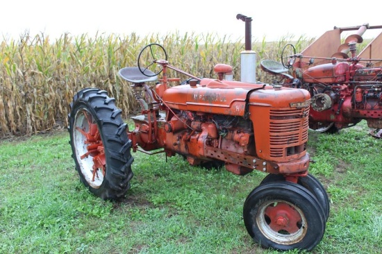 Farmall H, Narrow Front, 6.00-16 Front Tires, Good 11.2-38 Rear Tires, SN: 140992, Engine Stuck