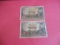 Lot of 2, 1943 Japan 50 SEN Note