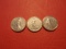 Lot of 3, 1/2 Franc, French