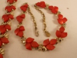 Vintage Themoset Necklace and Bracelet