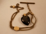 Vintage Watch Chain and Fob