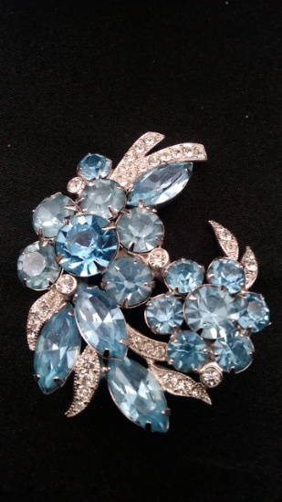 Vintage Eisenberg Rhinestone Brooch