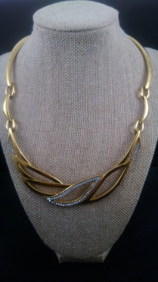 Vintage Monet Gold Tone Necklace