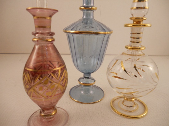 Lot of 3 Vintage Collectible Perfume Bottles