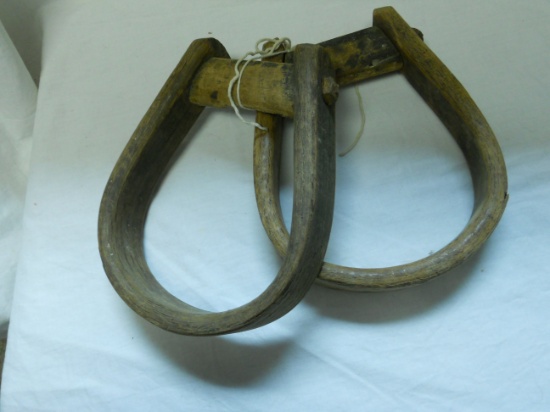 Vintage Pair of Wood Stirrups