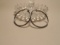 Vintage Sterling Silver Hoop Pierced Earrings