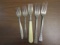 Lot of 5 Mixed Stainless Forks