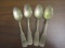 Vintage Lot of 4 Spoons marked CCS&Co. Silver Metal