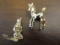 Lot of 2 Vintage Horse and Indian Brooches