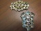 Lot of 2 Vintage Pot Metal Brooch and Clip