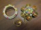 Lot of 3 Vintage Brooches