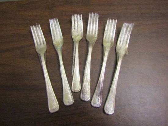 Vintage Lot of 6 Wm. A. Rogers, Hotel Plate Oneida Forks