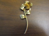 Vintage Monet Rose Brooch