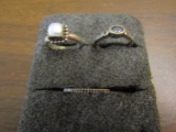 Lot of 3 Vintage Sterling Rings