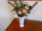 Vintage Glass Vase with Flower arrangement