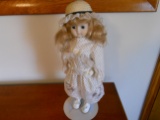 Vintage Doll with Stand