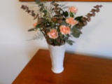 Vintage Glass Vase with Flower arrangement