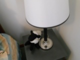 Vintage Lamp with Shade and Stuffed Lamb