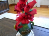 Vintage Roses of Wood in Vase