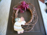 Vintage Vine Wreath with Angel