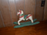 Vintage Cloth Rocking Horse