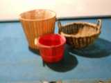 Lot of 3 Vintage Baskets