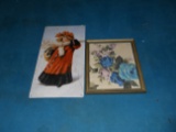 Lot of 2, Vintage Picture, Wall Hanging