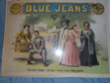 Antique Blue Jeans Musical Poster