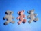 Lot of 3 Teddy Bear Brooches