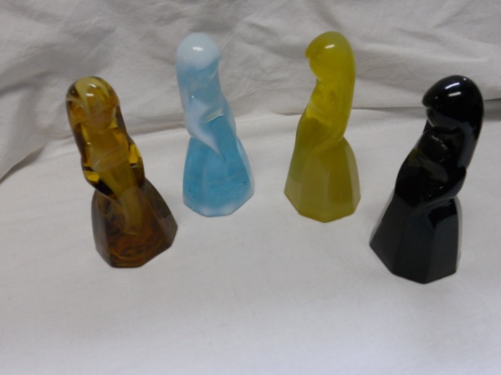 Lot of 4 Mosser Jenny Glass Figurines