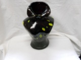 Glass Art Bust Vase
