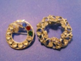 Lot of 2 Vintage Brooches