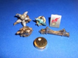 Lot of 6 Pins and Pendents