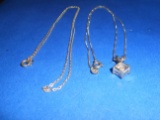 Lot of 2 Sterling Necklaces