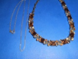 Lot of 2 Vintage Sterling Necklaces, Lisner