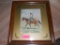 Framed Painting Man on a Horse, Remington