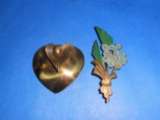Vintage Lot of 2 Brooches