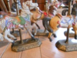 Lot of 6 Carousel Horses, Fraley