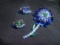 Vintage Rhinestone Flower Brooch and Earring Set