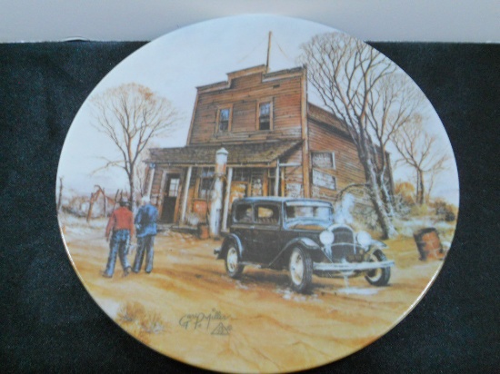 Miller 1975 Plate, "Car Trouble"