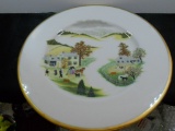 Shenango China Plate, Farm Scene