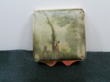 Vintage Cosmetic Case with Mirror