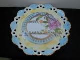 Vintage Floral Plate