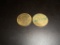 Lot of 2 Chuck E Cheese Tokens, 1982 and 1984