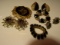 Lot of Jewelry, Brooches, Earrings, Pendent