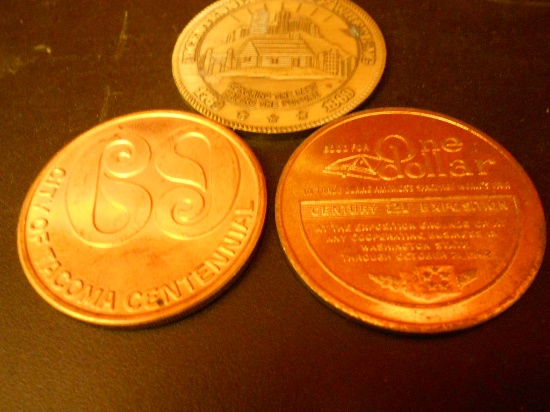 Lot of 3 Commemorative Coins