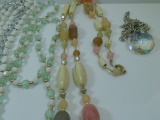 Lot of 4 Glass Bead Necklaces