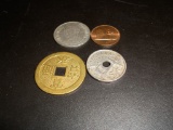 Lot of 4 Foreign Coins