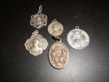 Lot of 5 Catholic Pendents, Germany