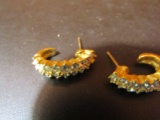 14KT Roman Brand Earrings, Pierced